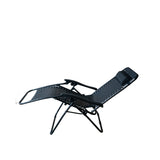 Folding Lounge Chair Black