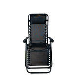 Folding Lounge Chair Black