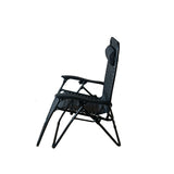 Folding Lounge Chair Black