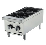 Estufa comercial de 12" de 2 Quemadores Parrilla 12"