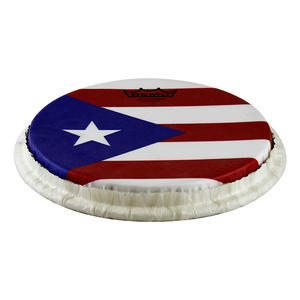 Cuero bongo con diseño bandera de PR Marca Remo