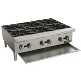 Estufa comercial de 6 hornillas parrilla de 12"