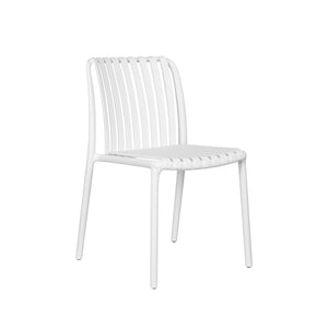 Silla plástica modelo adela color blanco