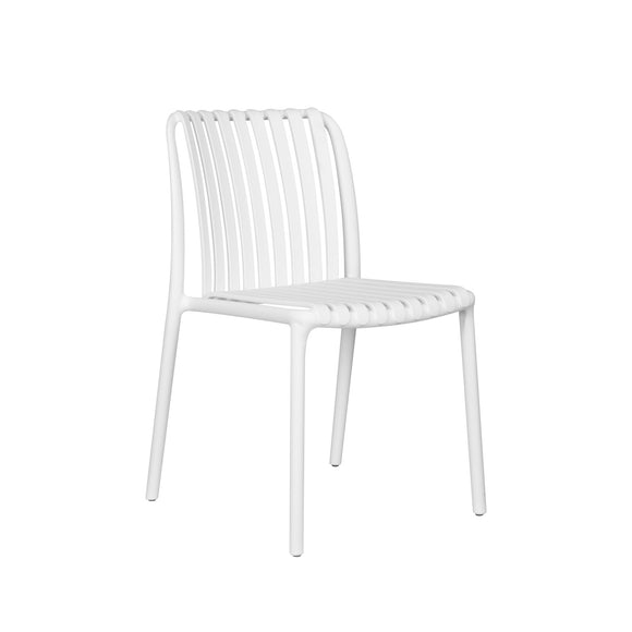 Silla plástica modelo adela color blanco