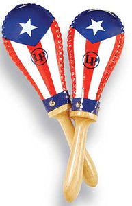 Maracas grandes Marca LP con diseño de PR