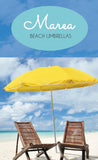 Sombrilla de patio o playa color amarillo