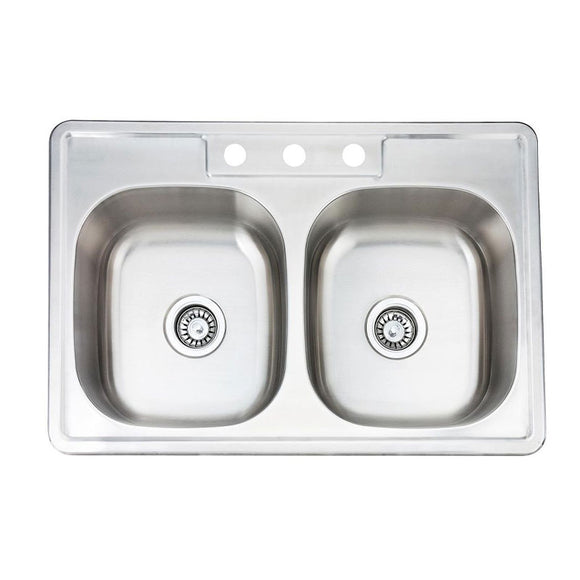 Fregadero De Cocina Fregadero Doble Acero Inoxidable 78x43x21 Cm - Con Escurridor Y X-Drain Fregadero 2 Senos