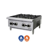 Estufa comercial de 24" de 4 Quemadores Parrilla 12"