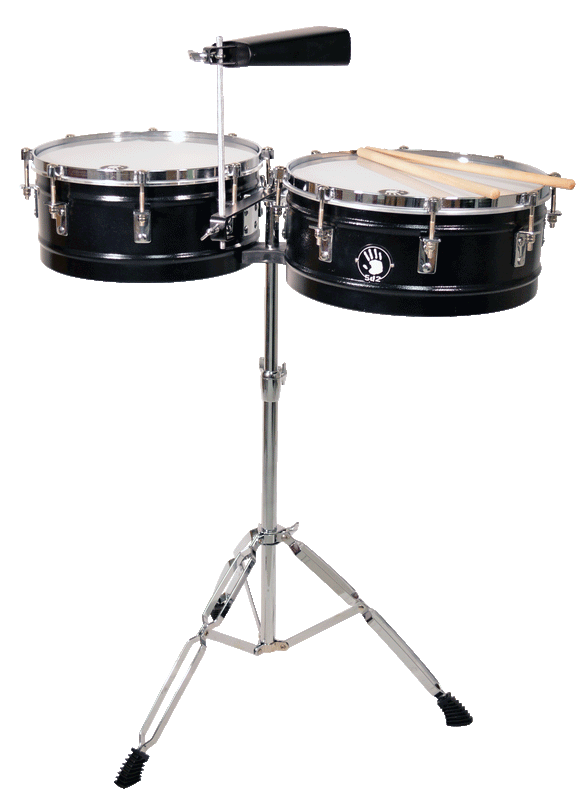 Timbales color negro 14