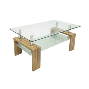 Mesa de centro Modelo Zebrano color Madera