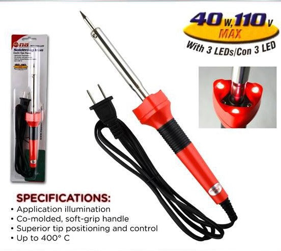 Soldering Iron 40W  with led lamp
