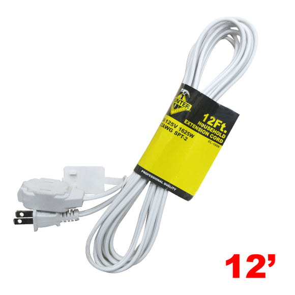 EXTENSION ELECTRICA EL-1006 12' HOUSEHOLD EXT. CORD