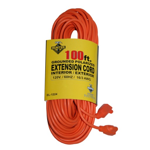 EXTENSION ELECTRICA 100' EL-1224 100' APPLIANCE EXT. CORD