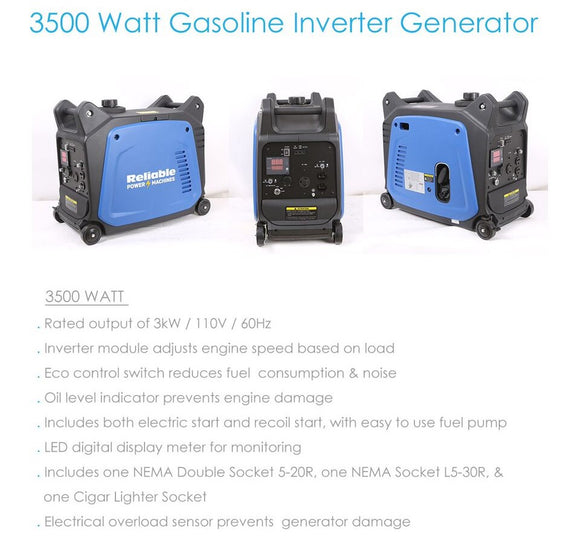 Generador Inverter 3500 Watts