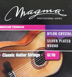 Set de Cuerdas Magma para Guitarra Clásica de Nylon Tensión Mediana