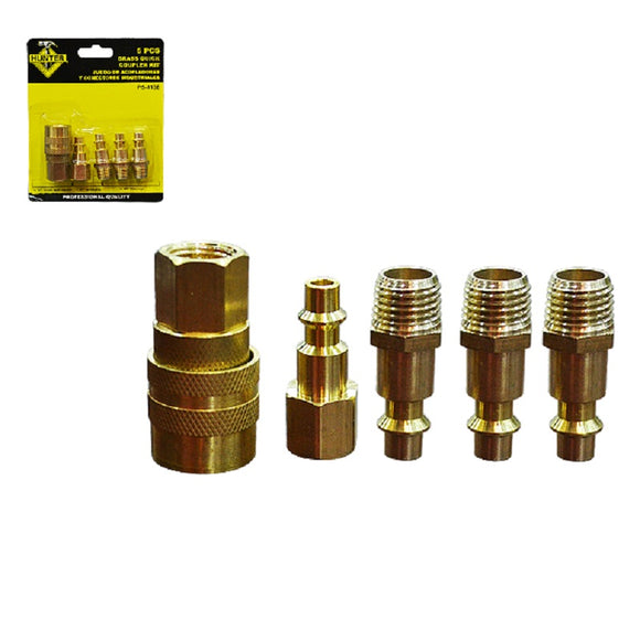 PS-1138 (10400)5PC BRASS QUICK COUPLER KIT