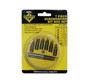 PT-1051 SET 7PSC SCREWDRIVER BIT BOX