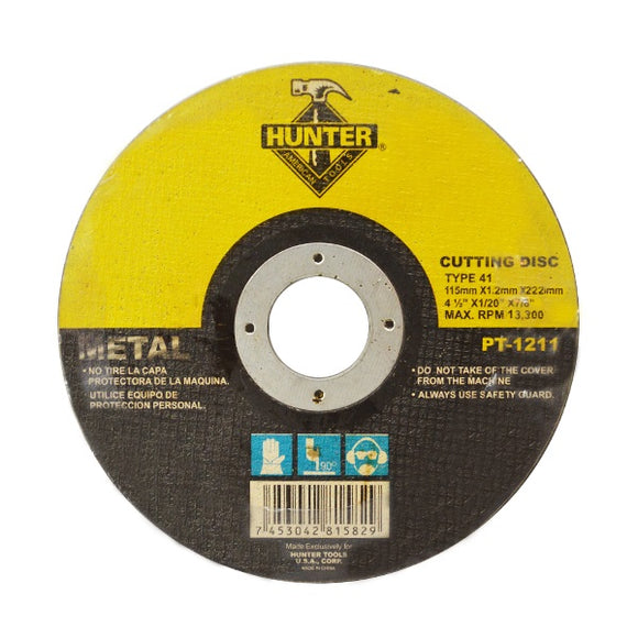 PT-1211 METAL CUTTING DISC 4 1/2' X 1/20'