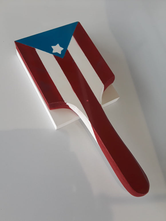 Tostonera en PVC pintada con bandera de Puerto Rico