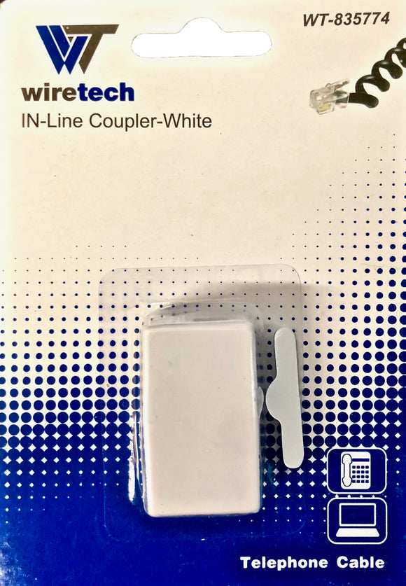 WT-835774 In-Line Coupler-White