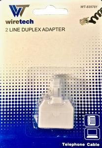 WT-835781  2 Line Duplex  Adapter