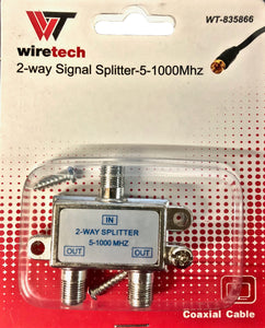 WT-835866  2-Way Signal Splitter 5-1000Mhz