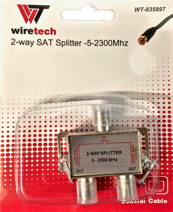 WT-835897  2-Way Sat Splitter 5-2300Mhz