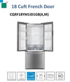 Nevera Stainless Steel French door 18 pc marca Chiq
