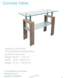 Console Table - Consola estilo color madera