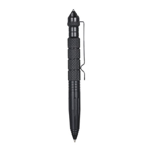 Multi-function Portable Tactic Self Defense Pen Practical Survival Emergency Tool Defensing EDC Ballpoint Steel Anti-skid Outdoor Camping Tools for Writing (Black)