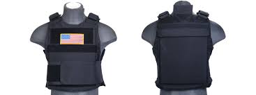 PRESS Patch Tattico Ricamato 'Blue Body Armor White Letters' - 5x2 Pollici, Con Fissaggio A Strappo, Per Giubbotti Tattici E Airsoft
